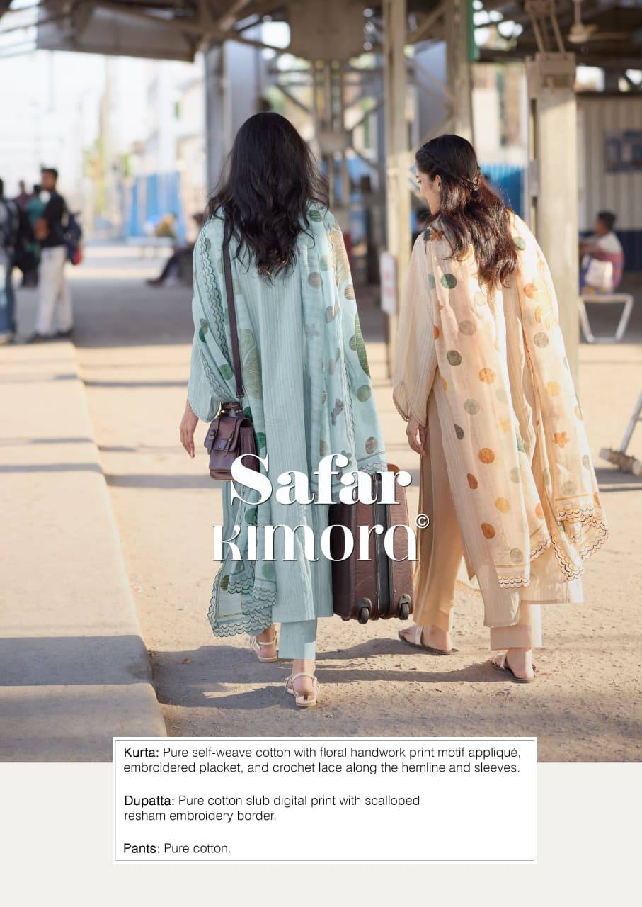 SAFAR by KIMORA SUIT 2395 TO 2398 SERIES Stylish Beautiful Colourful Pure self weave cotton Dresses At Wholesale Price